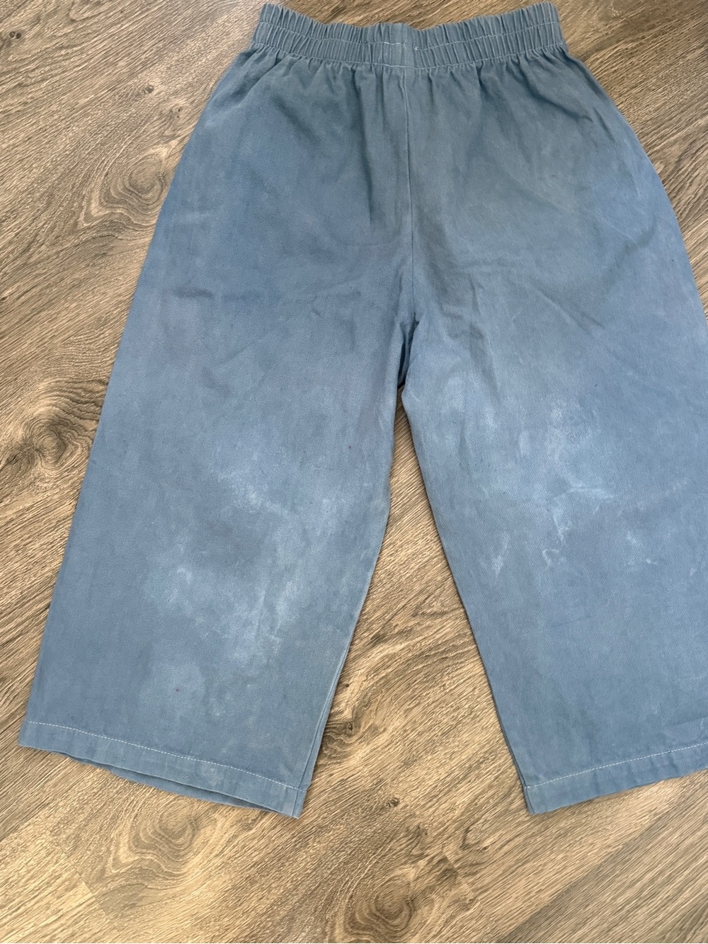 Harly Jae Washed Blue Wide Leg 100% Cotton Pants - Size M